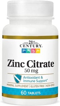 21st Century Healthcare Zinc Citrate Tablets 50Mg, 60 Count