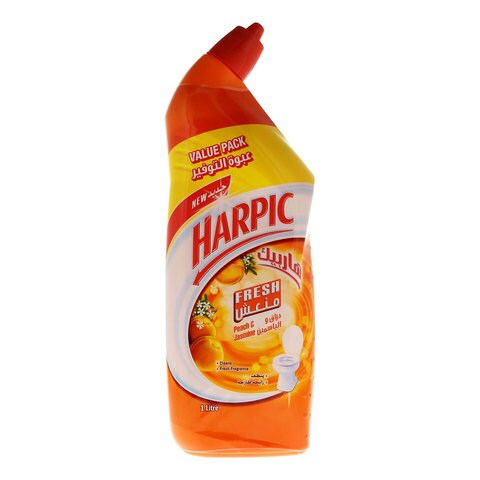 Harpic Peach And Jasmine Toilet Cleaner 1 Liter