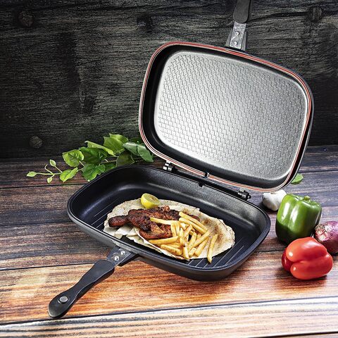 Double shop griddle pan