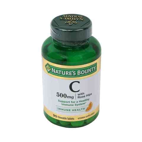 Nature&#39;s Bounty Vitamin C 500mg With Rose Hips 90Pcs