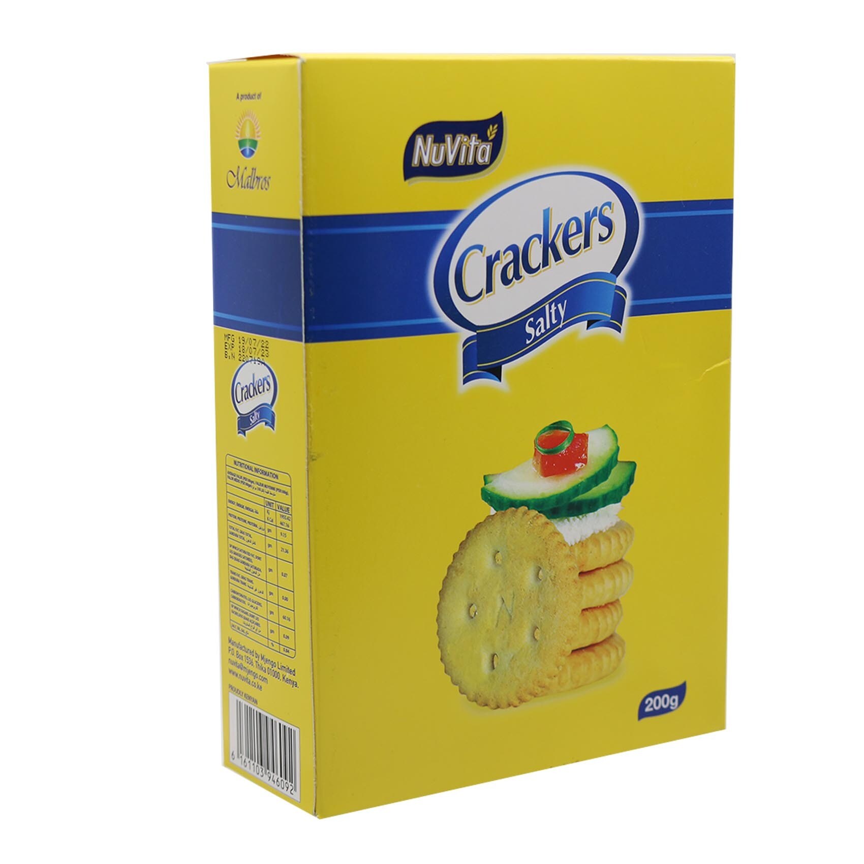 Colussi Crackers Salati Crackers with Grains of Salt 500g