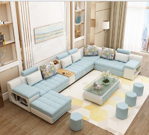 Buy Living Room Sofa - Sofa set - Fashion Fabric Sofa - Combination Set ...