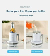 Fast Cooling Cup | Cooling and Heating Dual Purpose Cup | Smart Beverage Cooler Cup | Mini Cooling Cup Beverage, Juice, Cola, Wine | Portable Car Fast Refrigeration Cup | Quick Cooler Refrigerator Cup