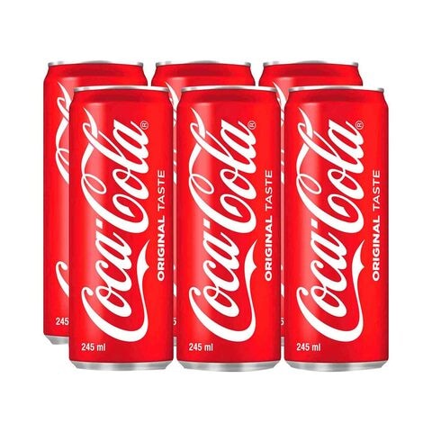 اشتري كوكا كولا مشروب غازي بطعم أصلي 245 ملل حزمة من 6 في الامارات