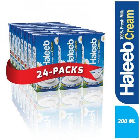 Haleeb Cream Plain 200 ml (Pack of 24)
