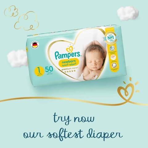 Pampers Baby-Dry Newborn Diapers with Aloe Vera Lotion Wetness Indicator and Leakage Protection  Size 1 2-5 kg Jumbo Pack 86 Diapers