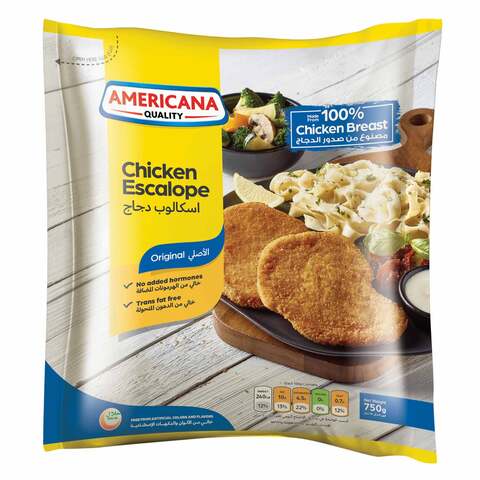 اشتري أمريكانا إسكالوب الدجاج بالبقسماط 750 جرام في السعودية