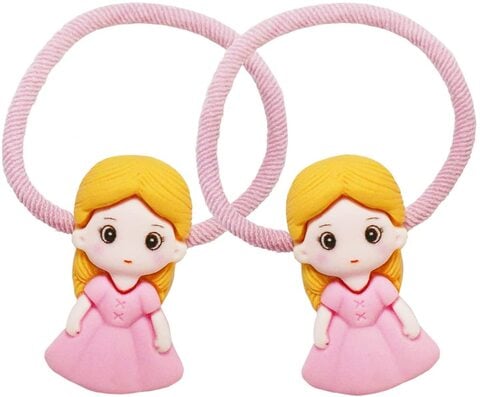 Aiwanto 1Pair Hair Bands for Girl&#39;s Children Hair Rubber Bands Doll
