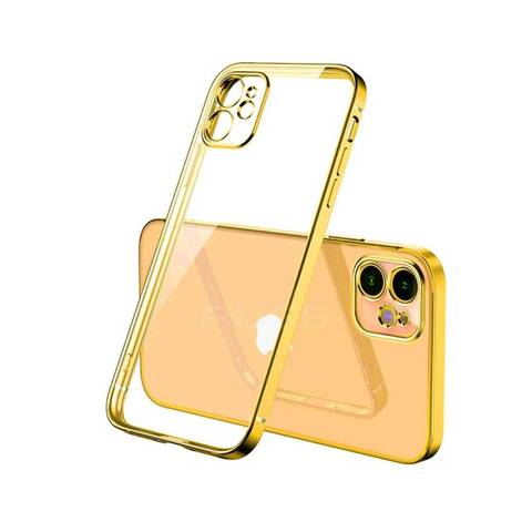 Iphone 13 Electro Plated Gold Silcone Case Cover