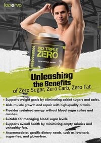 Laperva Isolated Whey Protein Powder - ISO Triple Zero - 28g Protein In 30g Serv - Zero Fat, Carbs &amp; Sugar - Protein Supplements For Weight Loss &amp; Muscle Gainer (Choco Surprise, 2 LB)