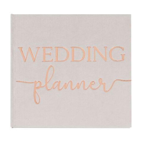 Fabric Wedding Planner with Bronze foiling