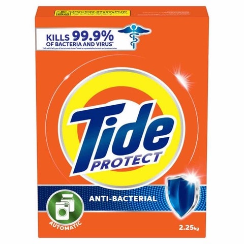 اشتري مُنظف الغسيل تايد حماية مضاد للبكتيريا الجديد أوتوماتيك 2.25 كج في السعودية