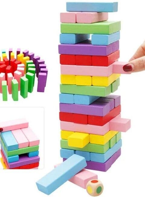 Generic 48-Piece Wooden Building Block Game