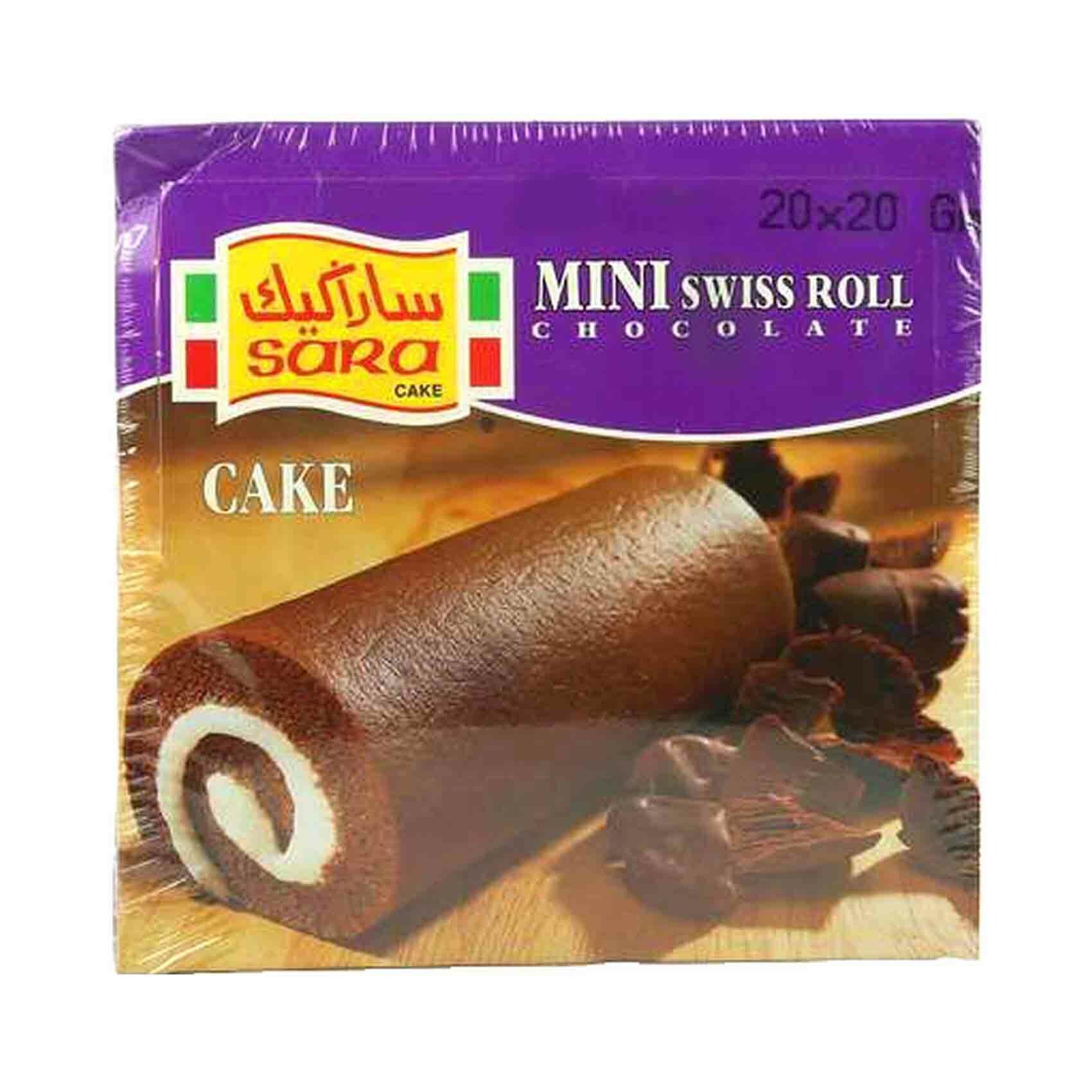 Buy Sara Swiss Roll Mini Chocolate Cake 25gx20 Online Shop Bakery On Carrefour Uae