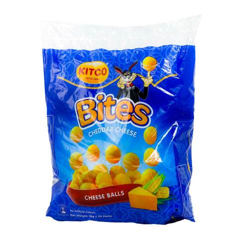 Buy Kitco Bites Corn Cheese Ball 16g 20 in Saudi Arabia