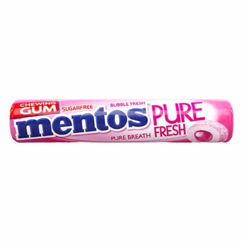 Mentos Pure Fresh Bubble Fresh Chewing Gum 15.75g