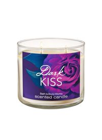 Bath &amp; Body Works - Dark Kiss Scented Candle white 4x3.5inch