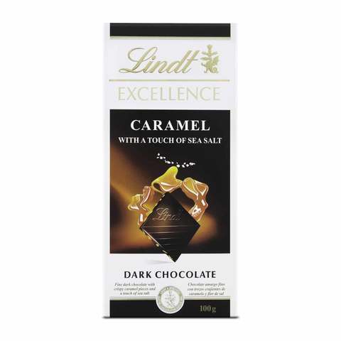 Lindt Excellence Caramel With Sea Salt Dark Chocolate 100g