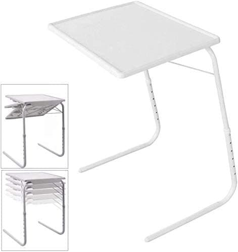 PORTABLE ADJUSTABLE FOLDING TABLE MATE AS ON TV Table Mate White