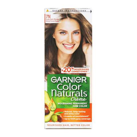 Buy Garnier Colour Naturals Creme Nourishing Permanent Hair Colour 7.132 Nude Dark Blonde 100ml in Saudi Arabia