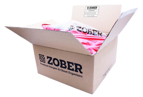 Zober Non-Slip Velvet Hangers - Suit Hangers (50-Pack) Ultra Thin Space Saving