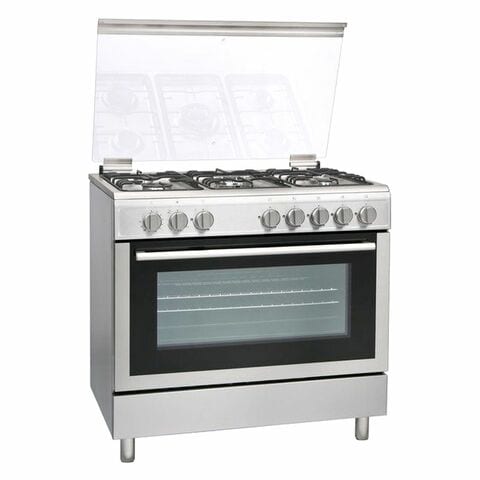 Hoover Gas E-Cooker FGC9060-3DE Silver/Black 90x60cm