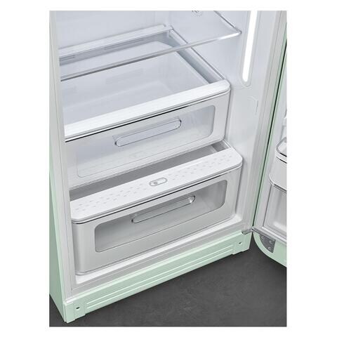 Smeg 50&#39;s Retro Style Single Door Refrigerator FAB28RPG5GA 270L Pastel Green
