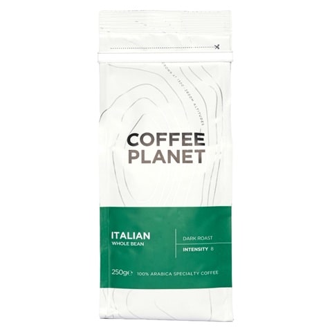 Coffee Planet Signature Italian Dark Roast Style Coffee Beans 250g