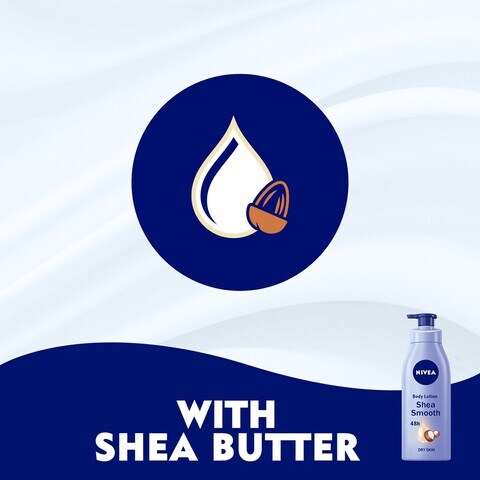 NIVEA Body Lotion Dry Skin, Shea Smooth Shea Butter, 400ml