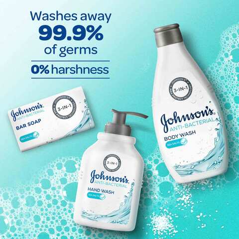 Johnson&#39;s Anti-Bacterial Sea Salts Hand Wash 300ml