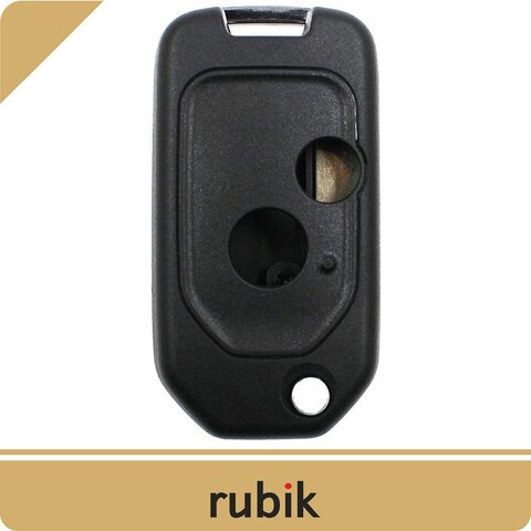 SANRILY Keyless Golden-Edge 3 Button Flip Key Fob Cover for Acura MDX TL  TSX ZDX RSX for Honda Civic IX Pilot Accord 8 CRV Jazz HRV Key Case with
