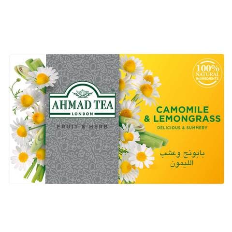 شاي احمد - بابونج وعشب الليمون - 20 كيس شاي تغليف فردي