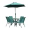 Paradiso Ural Patio Table And Chair Set Green Pack of 5