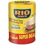 Buy Rio Mare Light Meat Tuna In Sunflower Oil 160g Pack of 3 in UAE