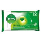 Buy Dettol Original Antibacterial Skin Wipes , Pack of 10 Water Wipes in Saudi Arabia