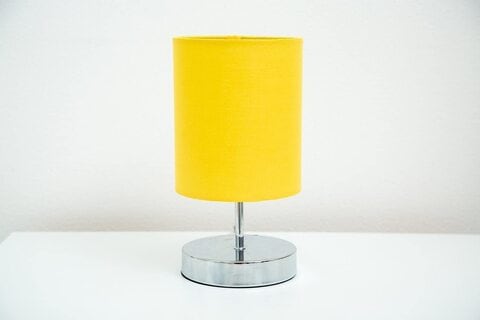 Yellow table lamp deals shade