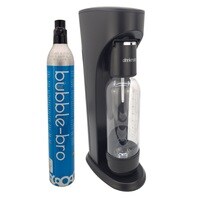 Drinkmate Home Soda Maker with 60L CO2 Cylinder like Sodastream - Black