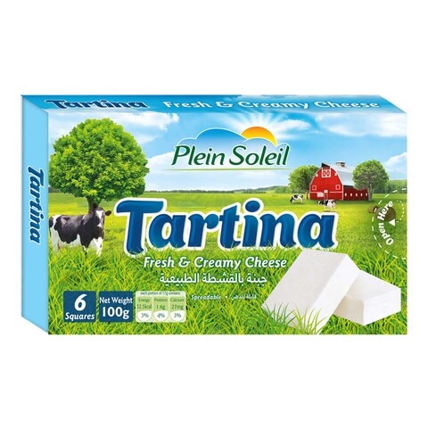 Plein Soleil Tartina Fresh And Creamy Cheese 6 Squares 100g
