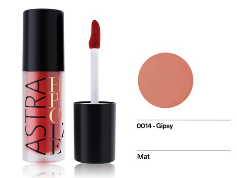 Astra Make-Up Lipstick Hypnotize 14 – 'Gipsy', Langanhaltender Flüssig-Lippenstift, 4 Ml