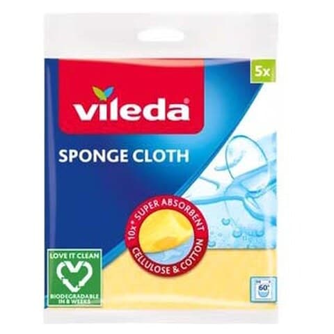 Vileda Sponge Cleaning Cloth 5 PCS