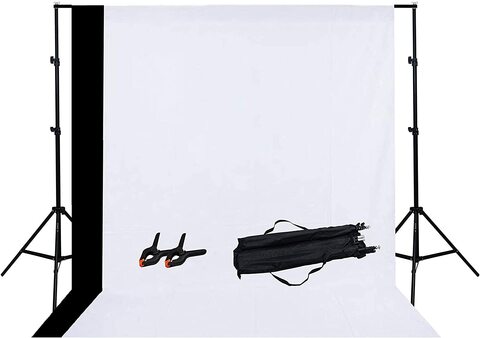 Buy Coopic S02 Background Stand Kit: 1Pc 2m*2m/200cm*210cm Backdrop  Background Stand, *3m White Black Non Woven Backdrop, 2Pcs Plastic  Clamp Clips For Photography Adjustable Photo Video Studio Online - Shop  Electronics &