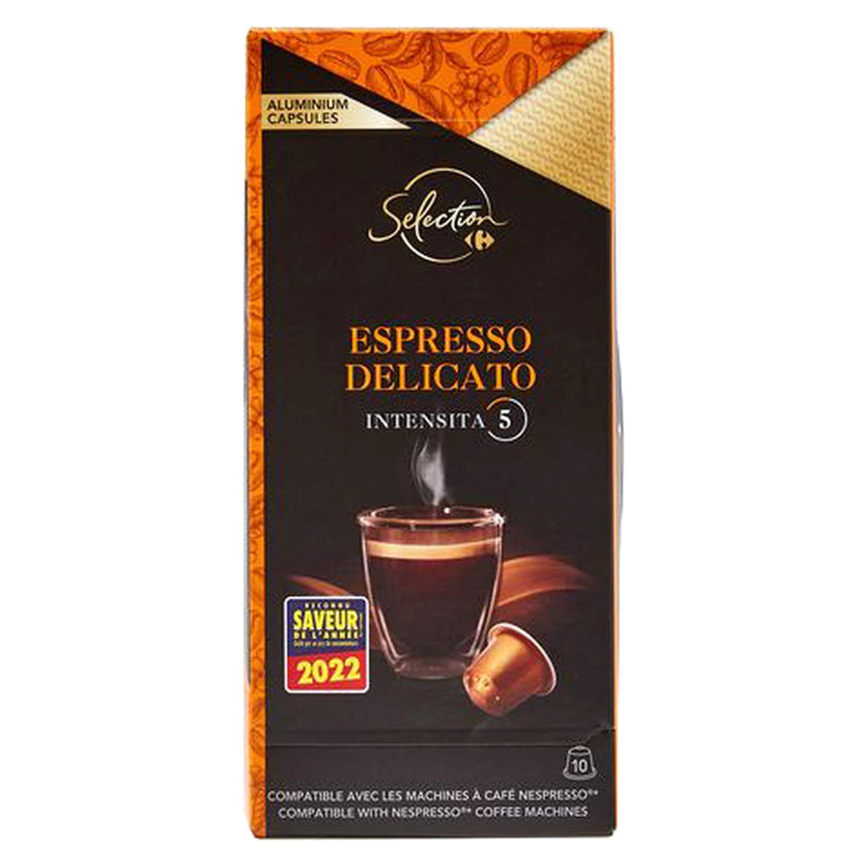 Buy Carrefour Selection Espresso Delicato Intensity 5 Coffee 10