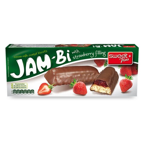 Sweet Plus Jam-Bi Biscuits With Strawberry 150GR