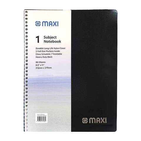 Maxi Spiral 1 Subject Notebook 80 Sheets Multicolour 4