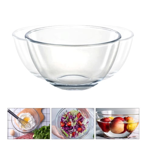 Oven proof outlet glass bowl