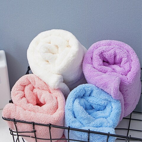 Water absorbent hair towel hot sale