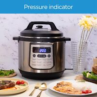 Midea 8L 20-In-1 Multifunctional Electric Pressure Cooker, 20 Pre Set Menu-Smart Cooking Programs With LED Display &amp; Indicator, Aluminum Inner Pot, Auto Keep Warm, The Family Meal Solution, MY-CS8001
