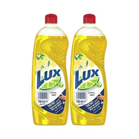 Lux Sunlight Lemon Dishwashing Liquid Yellow 750mlx2