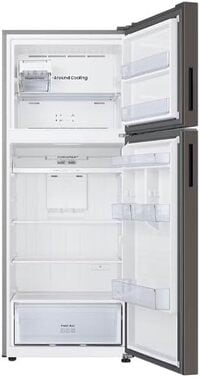 Samsung 411L Top Mount Freezer Refrigerator With Bespoke Design, Cotta Charcoal, RT60CB6624C2AE