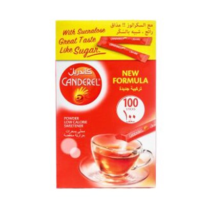 Canderel Sucralose Sweetener 100 Sticks Box